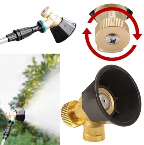 Black Cyclone Turbo High-Pressure Nozzle Adjustable Windproof Sprayer - Image 4