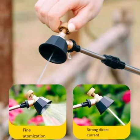 Black Cyclone Turbo High-Pressure Nozzle Adjustable Windproof Sprayer - Image 3