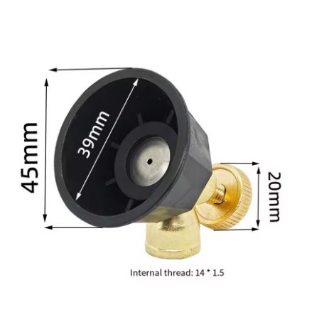 Black Cyclone Turbo High-Pressure Nozzle Adjustable Windproof Sprayer - Image 2